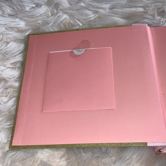 Pink and Green Suede Like Photo Album with Memo Area - Picture 5 of 7
